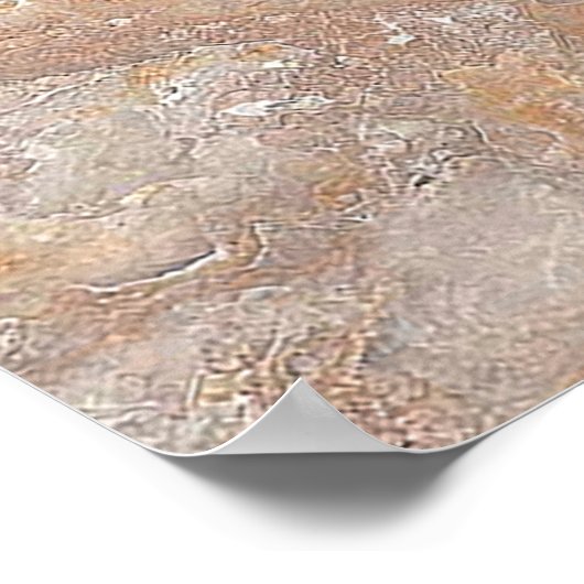 natuurlijk marmer met een natuurlijk ontwerp met m poster (Hoek)