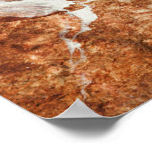 Natuurlijk marmer, oosters luxe effect. poster (Hoek)