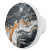 natuurlijk marmerpatroon keramische knop (Rechts)