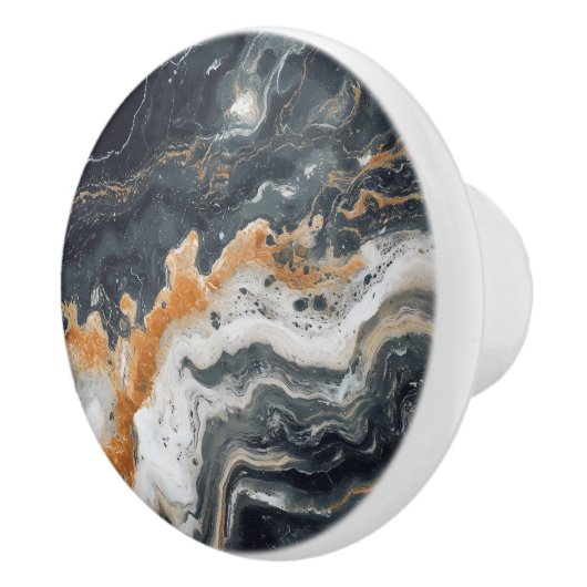 natuurlijk marmerpatroon keramische knop (Rechts)