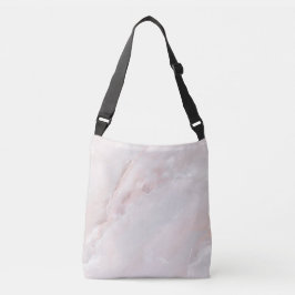 Natuurlijk marmerpatroon luxe steen-geïnspireerd crossbody tas