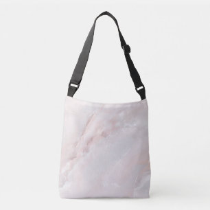 Natuurlijk marmerpatroon luxe steen-geïnspireerd crossbody tas