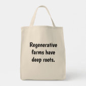 Natuurlijk materiaal "Regeneratieve boerderijen he Tote Bag (Achterkant)