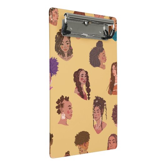 Natuurlijk meisje mini klembord (Schuin)