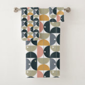 Natuurlijk modern Scandinavisch geometrisch patroo Bad Handdoek (Insitu)