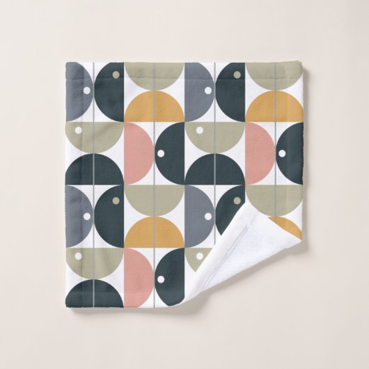 Natuurlijk modern Scandinavisch geometrisch patroo Bad Handdoek (Wasdoekje)