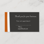 Natuurlijk Moderne Rode Bloemen Schaar Haarstylist Afsprakenkaartje (Achterkant)