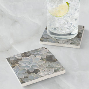 Natuurlijk mooie botanische successen stenen onderzetter