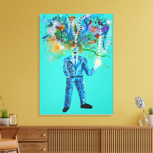 NATUURLIJK MYSTISCH CANVAS AFDRUK (Insitu (Woonkamer))