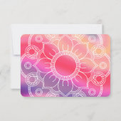 Natuurlijk om goed te voelen Abstracte Roze Quote  Kaart (Achterkant)