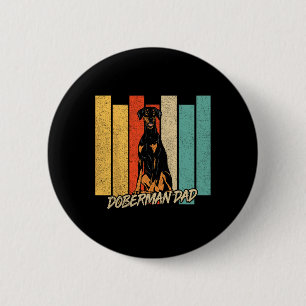 Natuurlijk Oor Doberman Dog Dad Hondeneigenaar Fa Ronde Button 5,7 Cm