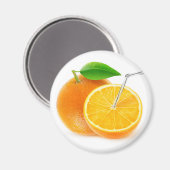 Natuurlijk oranje sap magneet (Voorkant / Achterkant)