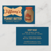 Natuurlijk | Organische pindakter | Handgemaakte b Visitekaartje (Voorkant / Achterkant)