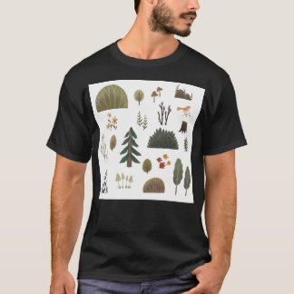 Natuurlijk patroon t-shirt