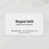 Natuurlijk Patroon Visitekaartje (Achterkant)