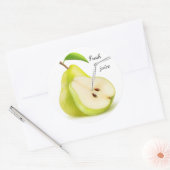 Natuurlijk perensap ronde sticker (Envelop)