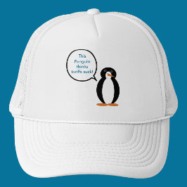 Natuurlijk Pinguïn Bewustzijn Erfgoed Cadeau Trucker Pet