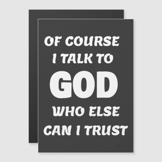 Natuurlijk praat ik met God (Voorkant / Achterkant)