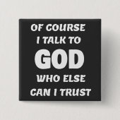 Natuurlijk praat ik met God Button (Voorkant)