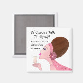 "Natuurlijk praat ik met mezelf..." Magneet (Voorkant / Achterkant)