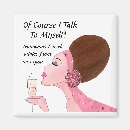 "Natuurlijk praat ik met mezelf..." Magneet (Voorkant)