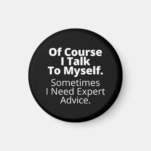 Natuurlijk praat ik met mezelf. magneet (Voorkant)