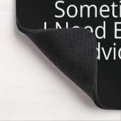 Natuurlijk praat ik met mezelf. muismat (Hoek)