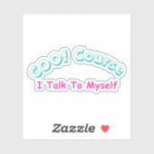 Natuurlijk praat ik met mezelf sticker (Vel)