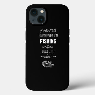 Natuurlijk praat ik met mezelf wanneer ik Gevist h iPhone 13 Hoesje