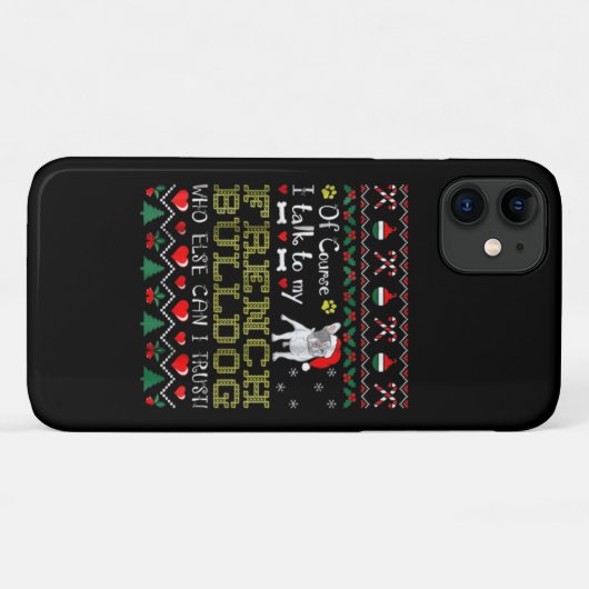 Natuurlijk praat ik met mijn Franse bulldog Case-Mate iPhone Case (Achterkant (horizontaal))