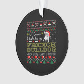 Natuurlijk praat ik met mijn Franse bulldog Ornament (voorkant)