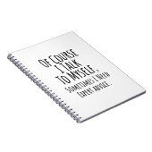 natuurlijk praat ik soms met mezelf , grappig notitieboek (Rechterzijde)