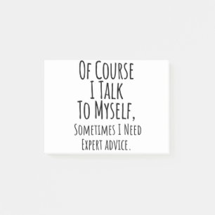 natuurlijk praat ik soms met mezelf , grappig post-it® notes
