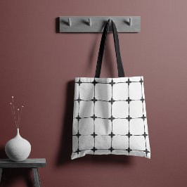 Natuurlijk raster off-white tote bag