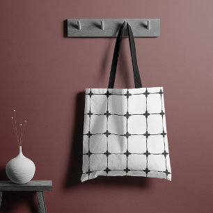 Natuurlijk raster off-white tote bag
