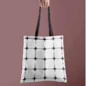 Natuurlijk raster off-white tote bag