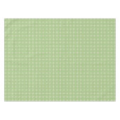 Natuurlijk raster Sage Groen Warm Crème Tafelkleed (Voorkant (Horizontaal))