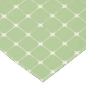 Natuurlijk raster Sage Groen Warm Crème Tafelkleed (Gekanteld)