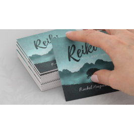 Natuurlijk Reiki Meester en Yoga Meditatie instruc Vierkante Visitekaartje