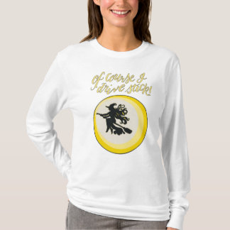 "Natuurlijk rijd ik stok" shirt met lange hoes