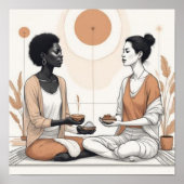 Natuurlijk Ritme – Aardetone Samenstelling V Poster (Voorkant)