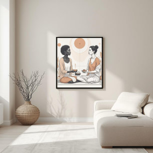 Natuurlijk Ritme – Aardetone Samenstelling V Poster