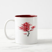 Natuurlijk rood tweekleurige koffiemok (Links)