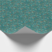 Natuurlijk rustiek kerst inpakpapier (Hoek)