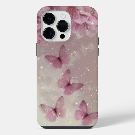 Natuurlijk Schilderij: Vlinder & Bloem iPad Hoes iPhone Hoesje (Achterkant)