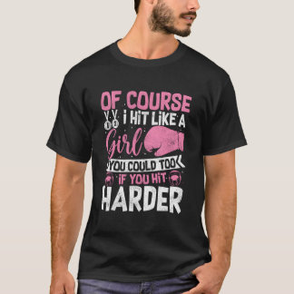 Natuurlijk sla ik als een kickboksen sparren bokse t-shirt