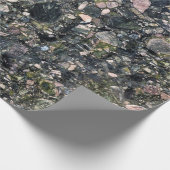 Natuurlijk steenkool cadeaupapier (Hoek)