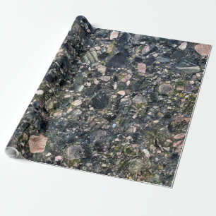 Natuurlijk steenkool cadeaupapier