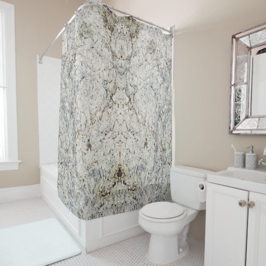 Natuurlijk steenpatroon douchegordijn (In situ)
