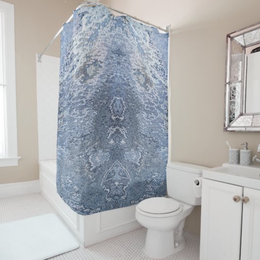 Natuurlijk steenpatroon douchegordijn (In situ)